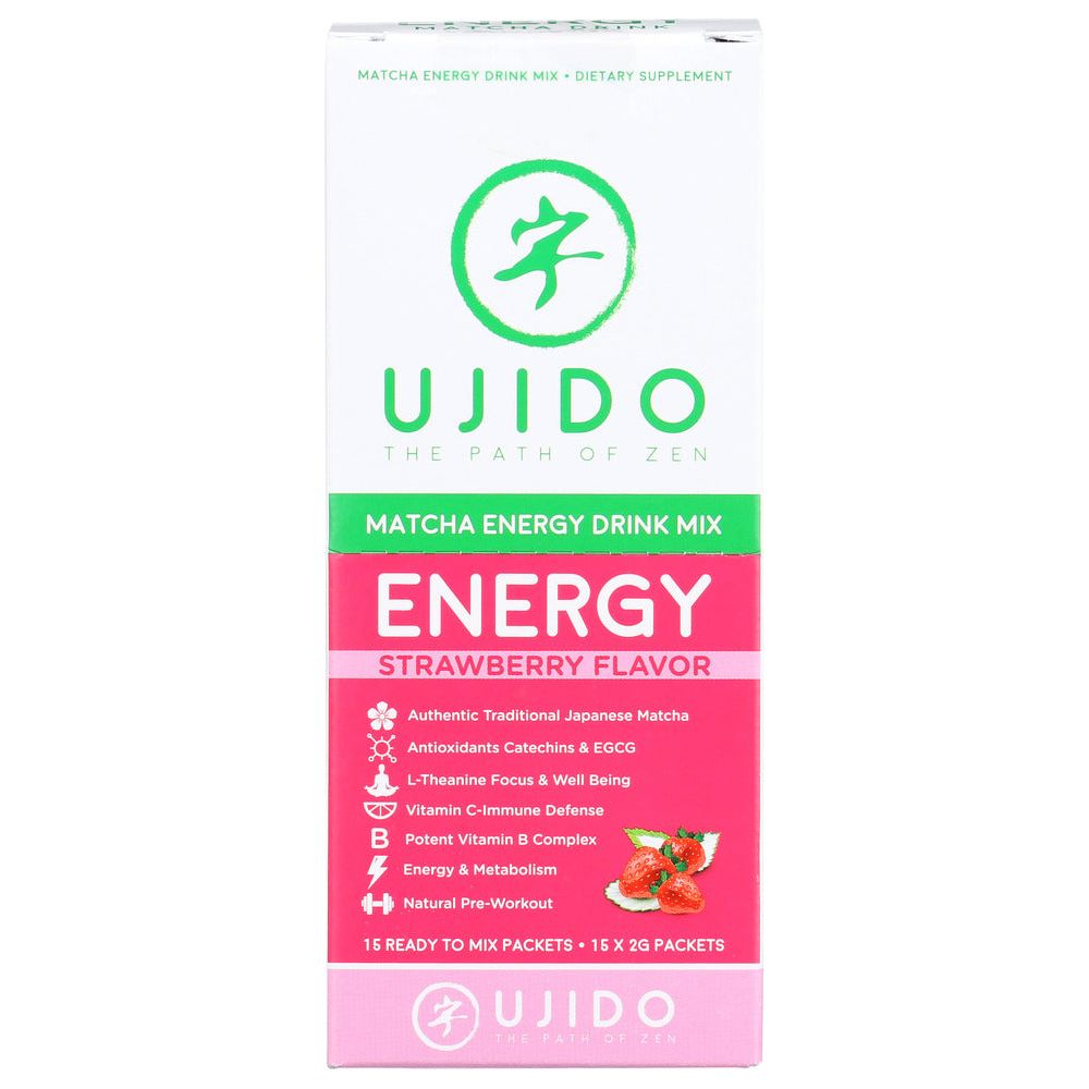 UJIDO: Matcha Strawberry Energy, 2 gm