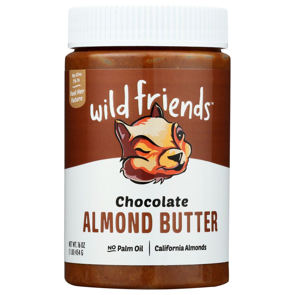 WILD FRIENDS: All Natural Chocolate Sunflower Seed Almond Butter, 16 oz