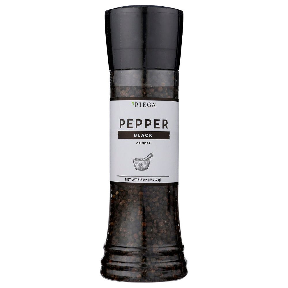RIEGA: Black Pepper Grinder, 5.8 oz