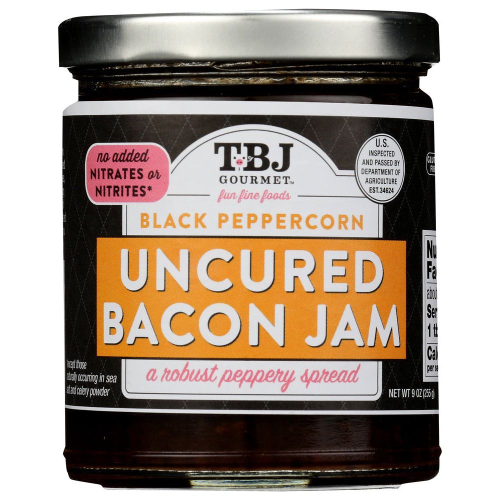 TBJ GOURMET: Jam Bacon Black Pepper, 9 oz