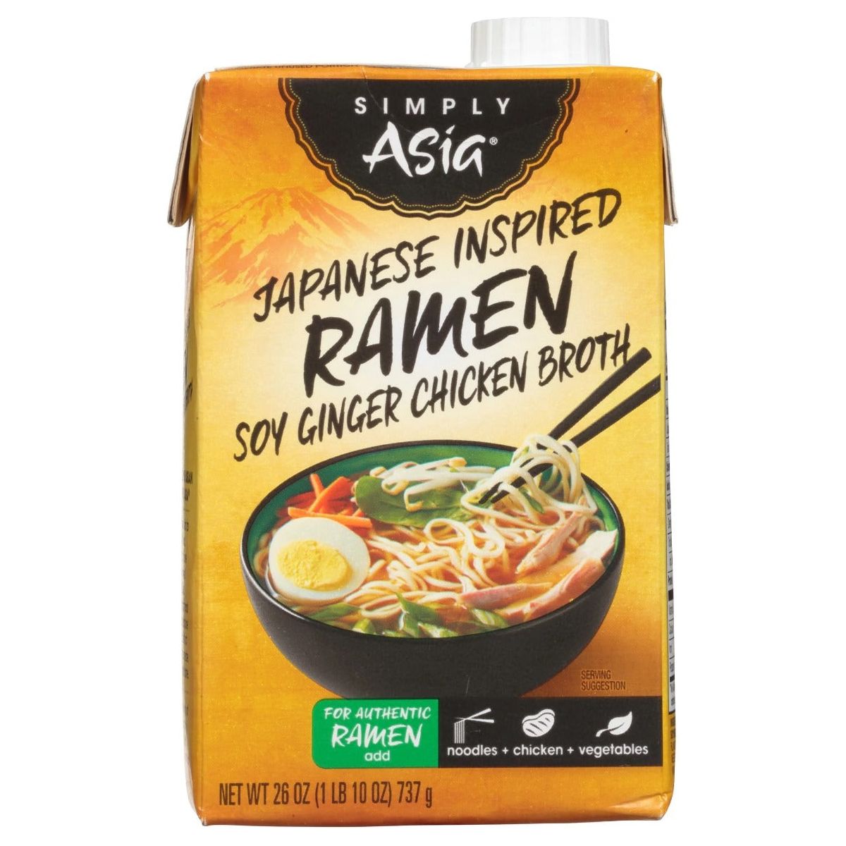 SIMPLY ASIA: Broth Japan Ramen Soy Ginger, 26 oz