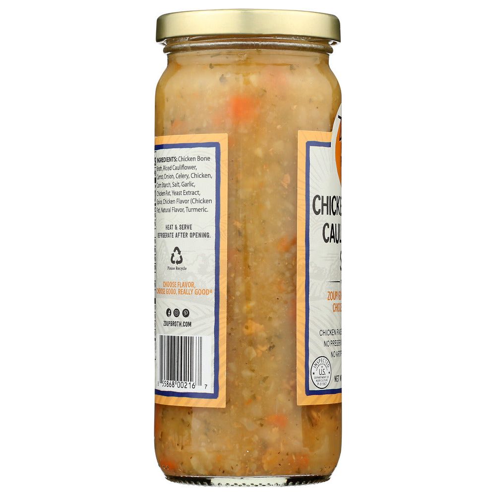 ZOUP GOOD REALLY: Soup Chicken Cauliflower, 16 OZ