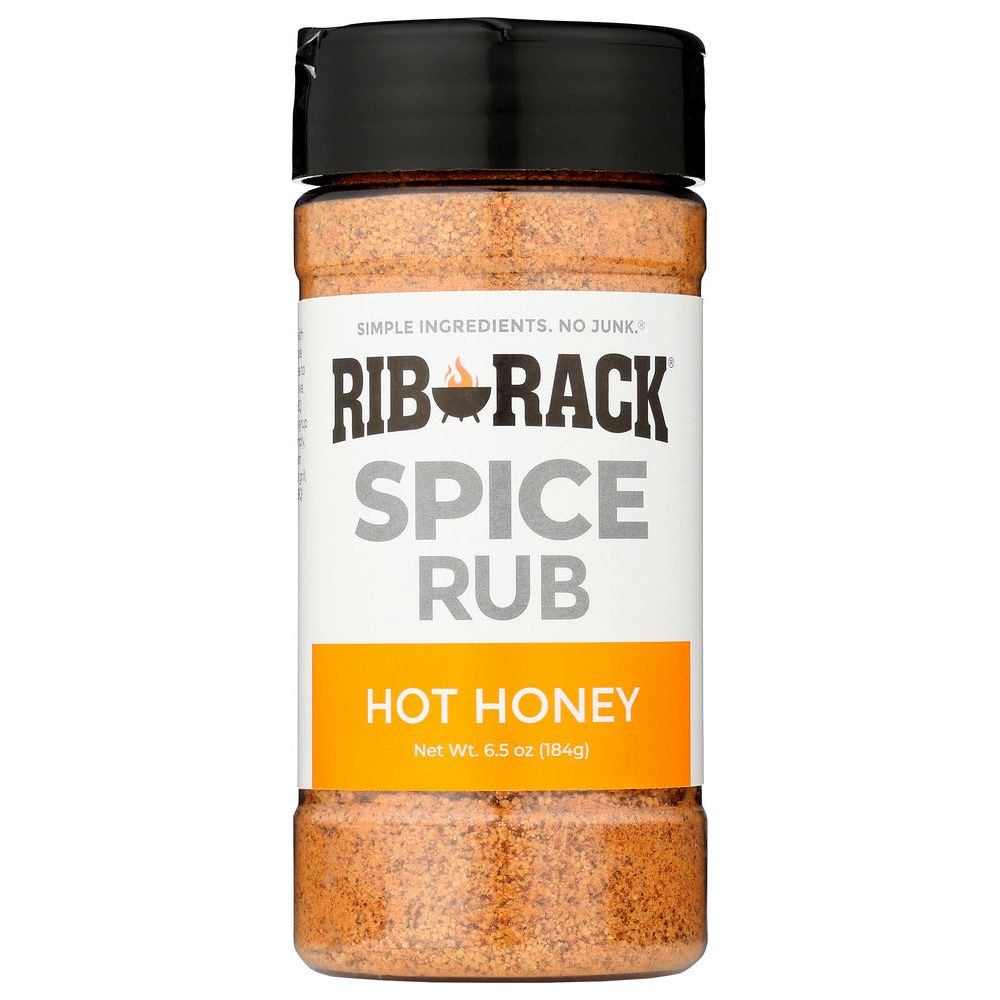 RIB RACK: Rub Hot Honey Spice, 6.5 OZ
