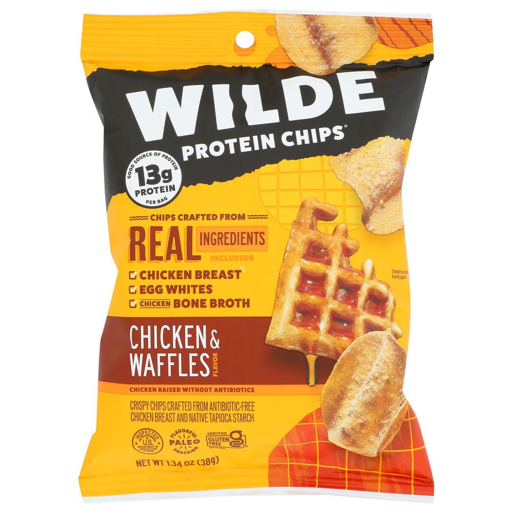 WILDE SNACKS: Chicken and Waffles Chips, 1.34 oz