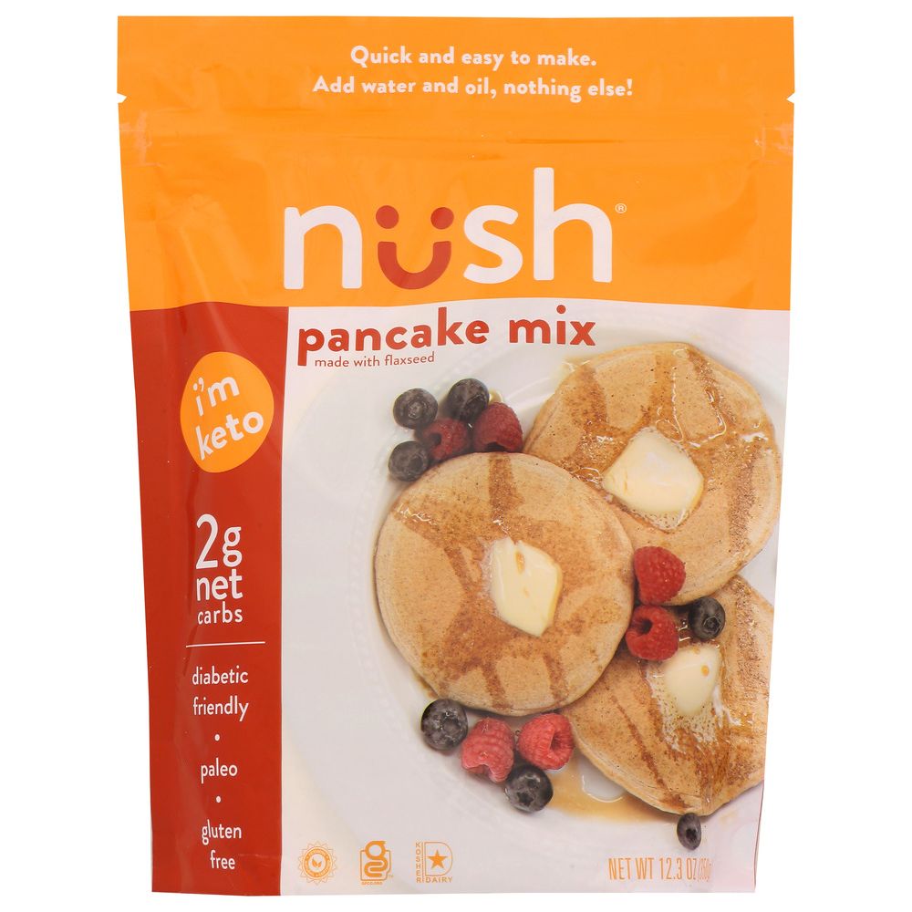 NUSH: Pancake Keto Mix, 12.3 oz