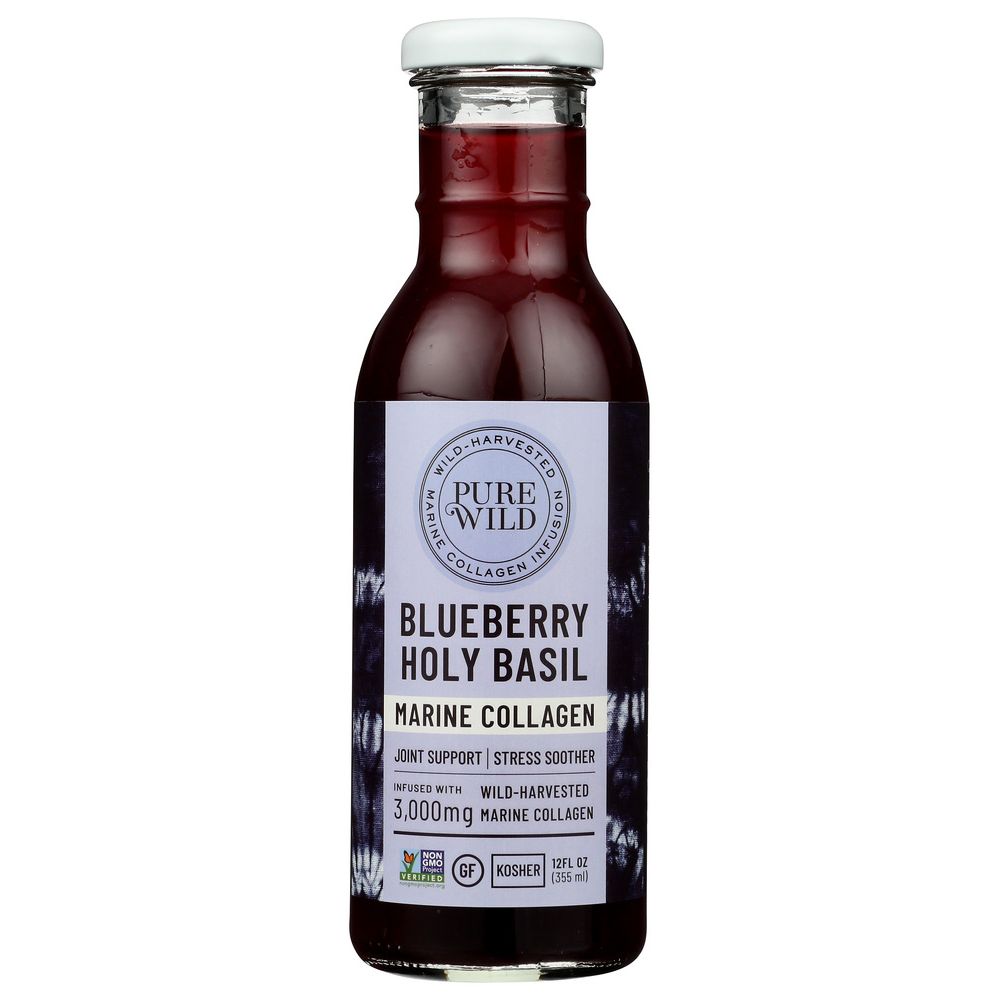 PUREWILD CO: Blueberry Holy Basil, 12 fo