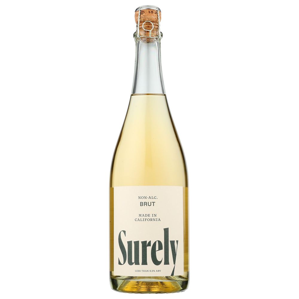 SURELY: Non Alcoholic Sparkling Brut, 25.36 fo