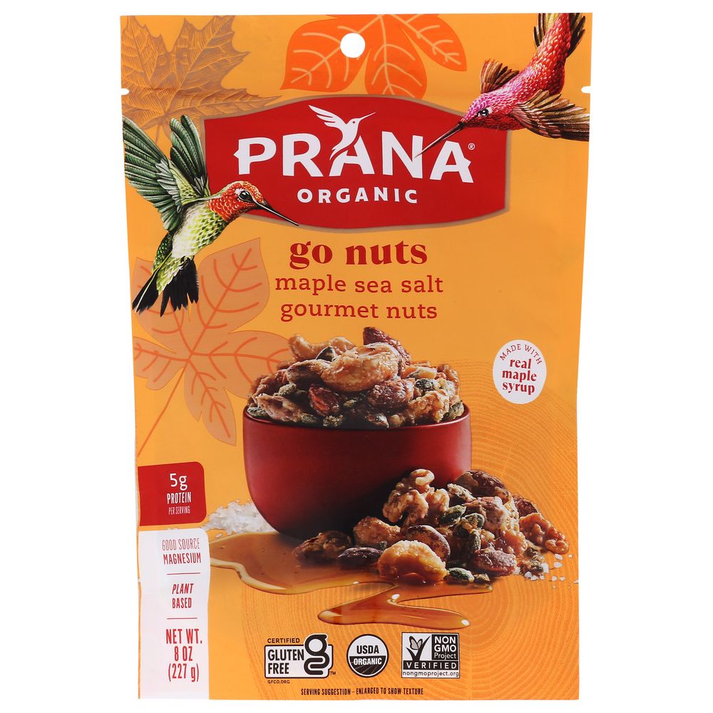 PRANA: Go Nuts Maple Sea Salt Nuts, 8 oz