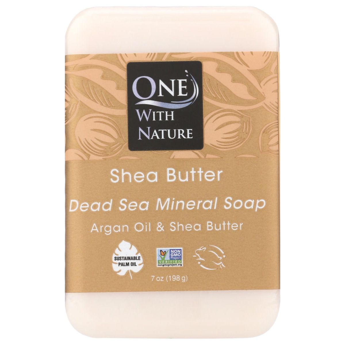 ONE WITH NATURE: Shea Butter Triple Milled Mineral Soap Bar, 7 oz