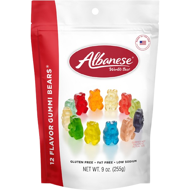 ALBANESE: 12 Flavor Gummi Bears, 9 oz - #tag1# - #tag2#