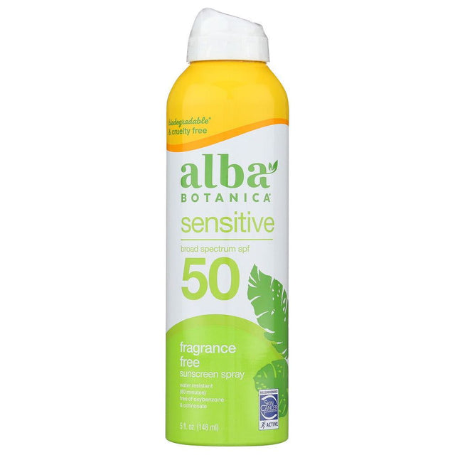 ALBA BOTANICA: Sensitive Sunscreen Fragrance Free Spf 50, 6 oz - Sunshine Co Op. - #tag1#