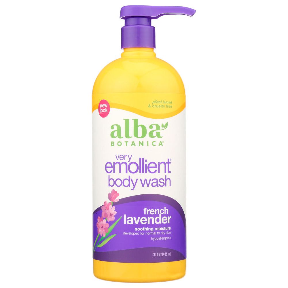 ALBA BOTANICA: Very Emollient Bath & Shower Gel French Lavender, 32 oz - #tag1# - #tag2#