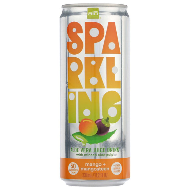 ALO: Sparkling Mango Mangosteen Aloe Vera Juice, 11.2 fo - #tag1# - #tag2#