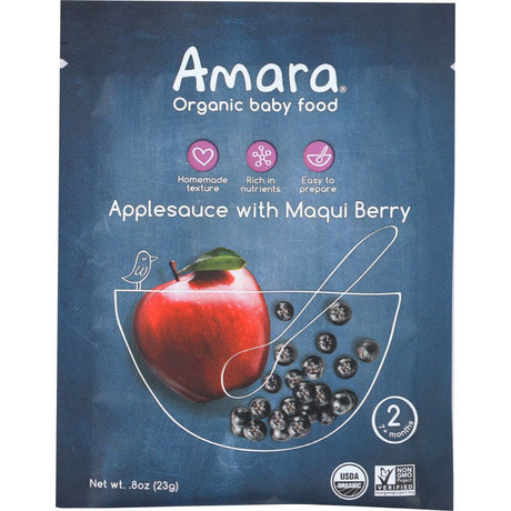 AMARA: Applesauce with Maqui Berry Organic Baby Food, 1 ea - #tag1# - #tag2#