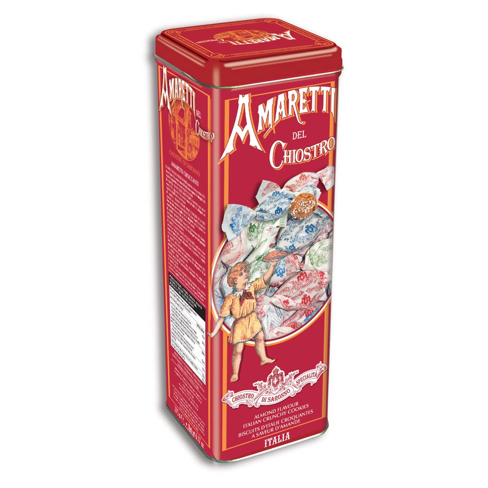 AMARETTI DI SARONNO: Cookie Crunchy Tower Tin, 6.17 oz - #tag1# - #tag2#