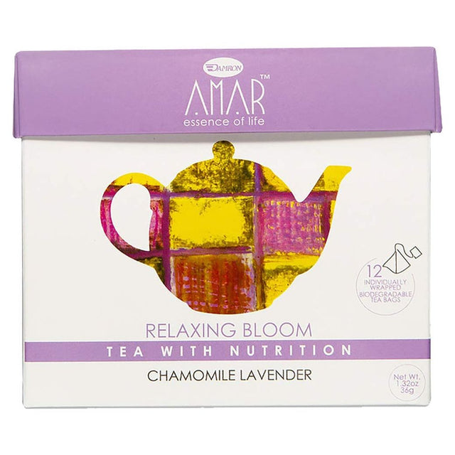 AMAR ESSENCE OF LIFE TEA WITH NUTRITION: Tea Chamomile Lavndr 12Ct, 1.32 oz - #tag1# - #tag2#