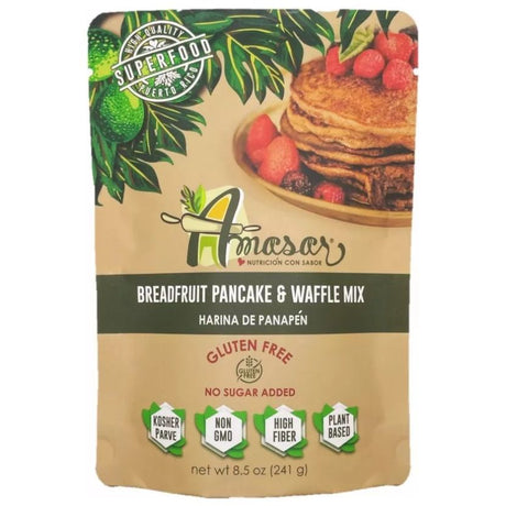 AMASAR: Breadfruit Pancake and Waffle Mix, 8.5 oz - #tag1# - #tag2#
