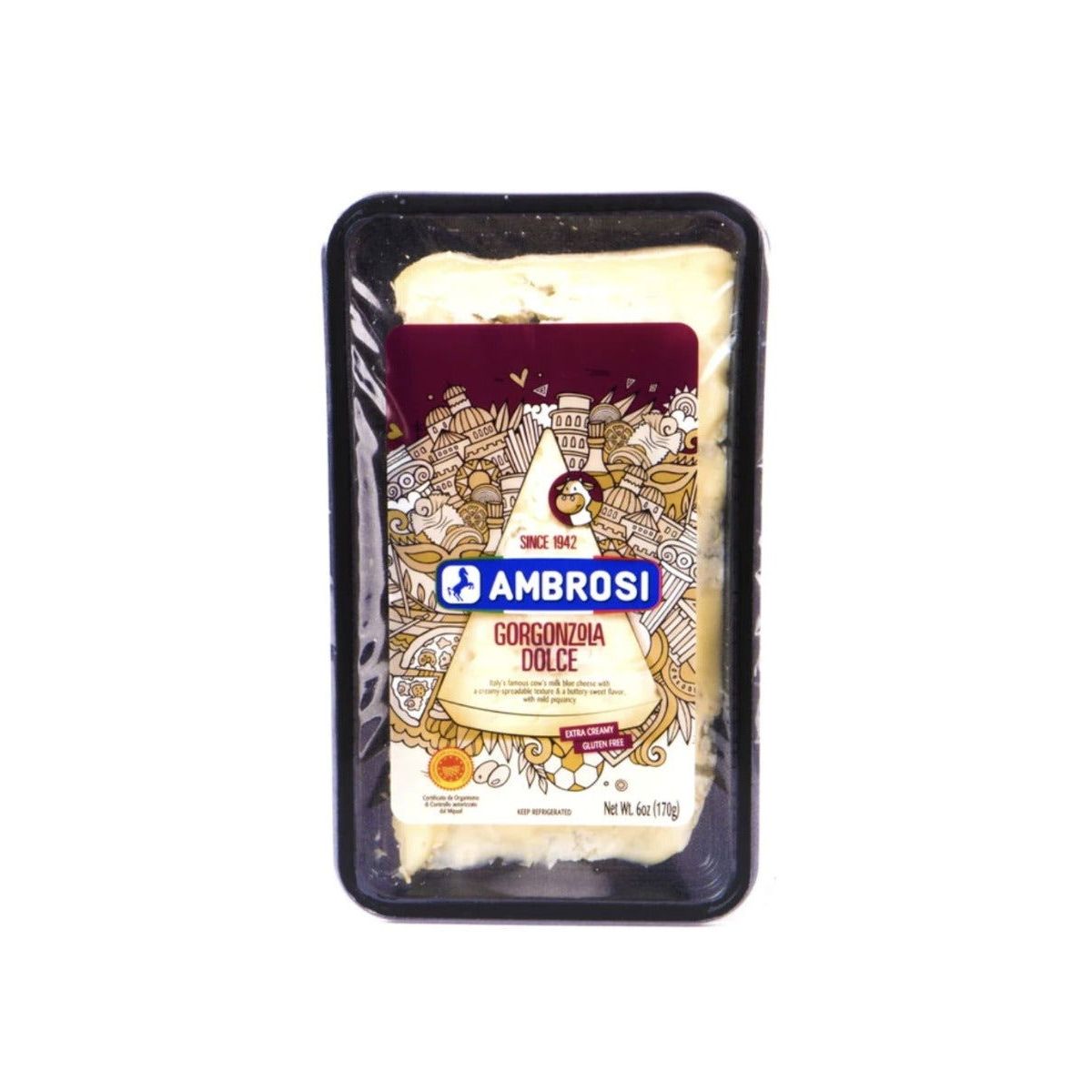 AMBROSI: Cheese Gorgonzola Tray, 6 oz - #tag1# - #tag2#