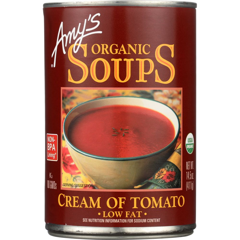 AMY'S: Organic Soup Low Fat Cream of Tomato, 14.5 oz - #tag1# - #tag2#