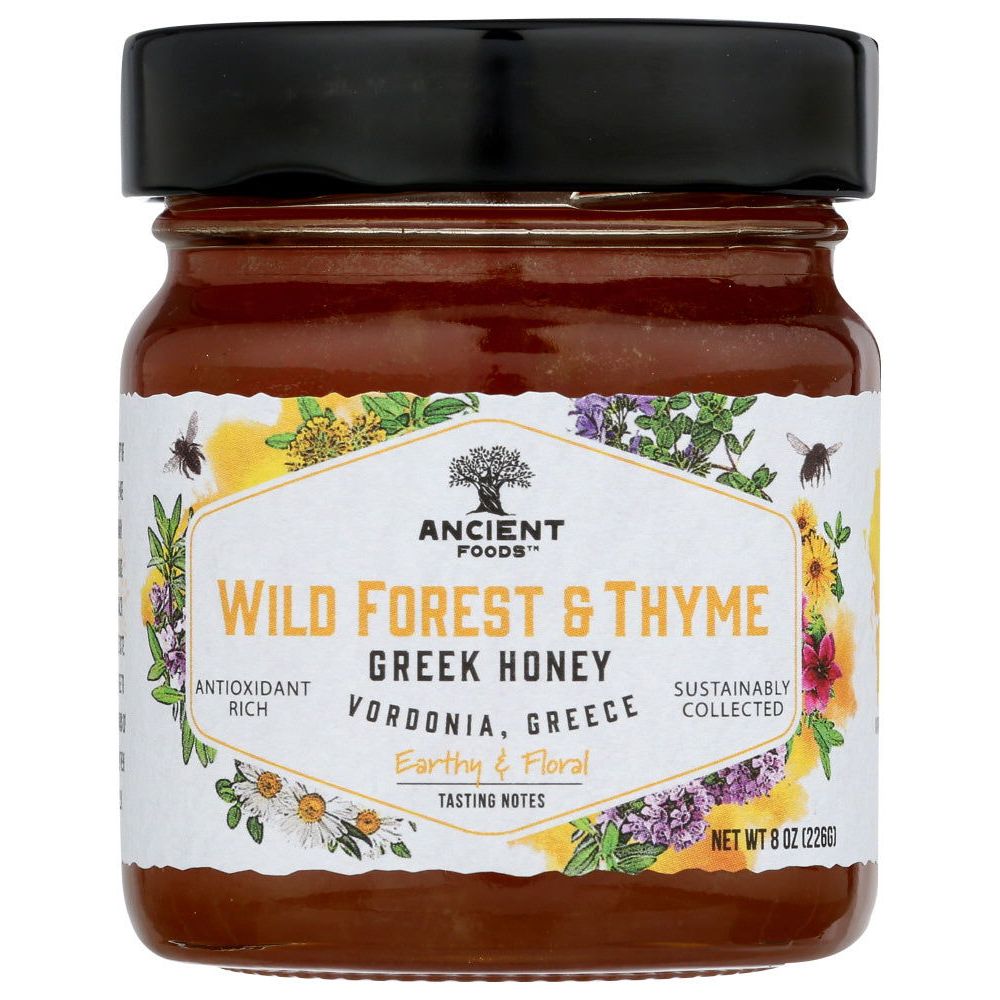 ANCIENT FOODS: Honey Grk Wld Frst Thyme, 8 oz - #tag1# - #tag2#
