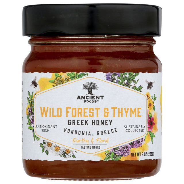 ANCIENT FOODS: Honey Grk Wld Frst Thyme, 8 oz - #tag1# - #tag2#