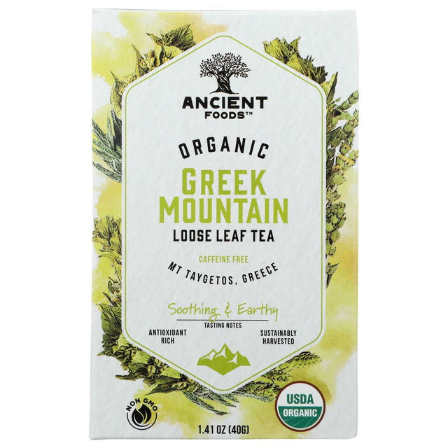 ANCIENT FOODS: Organic Greek Mountain Tea, 40 gm - #tag1# - #tag2#