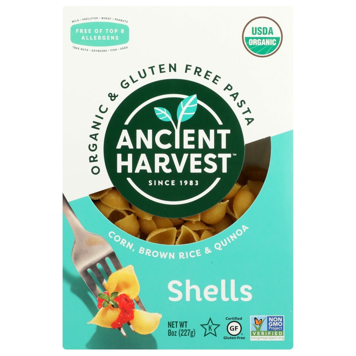 ANCIENT HARVEST: Organic Gluten Free Shells Pasta, 8 oz - #tag1# - #tag2#