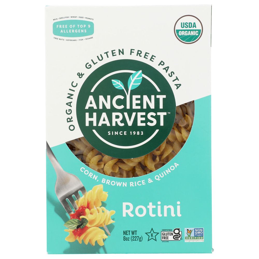 ANCIENT HARVEST: Organic Supergrain Pasta Rotini Gluten Free, 8 oz - #tag1# - #tag2#