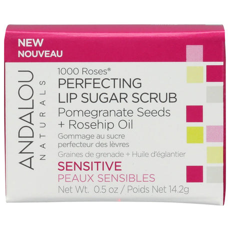 ANDALOU NATURALS: 1000 Roses Perfecting Lip Sugar Scrub, .5 oz - #tag1# - #tag2#