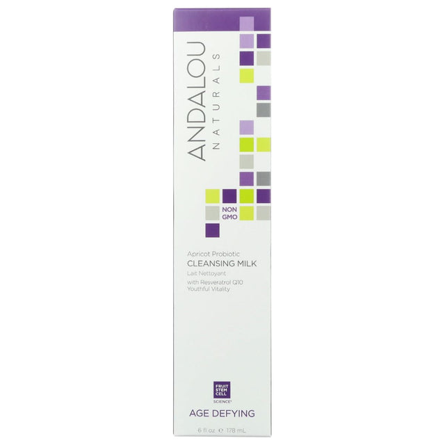 ANDALOU NATURALS: Age Defying Apricot Probiotic Cleansing Milk, 6 oz - #tag1# - #tag2#