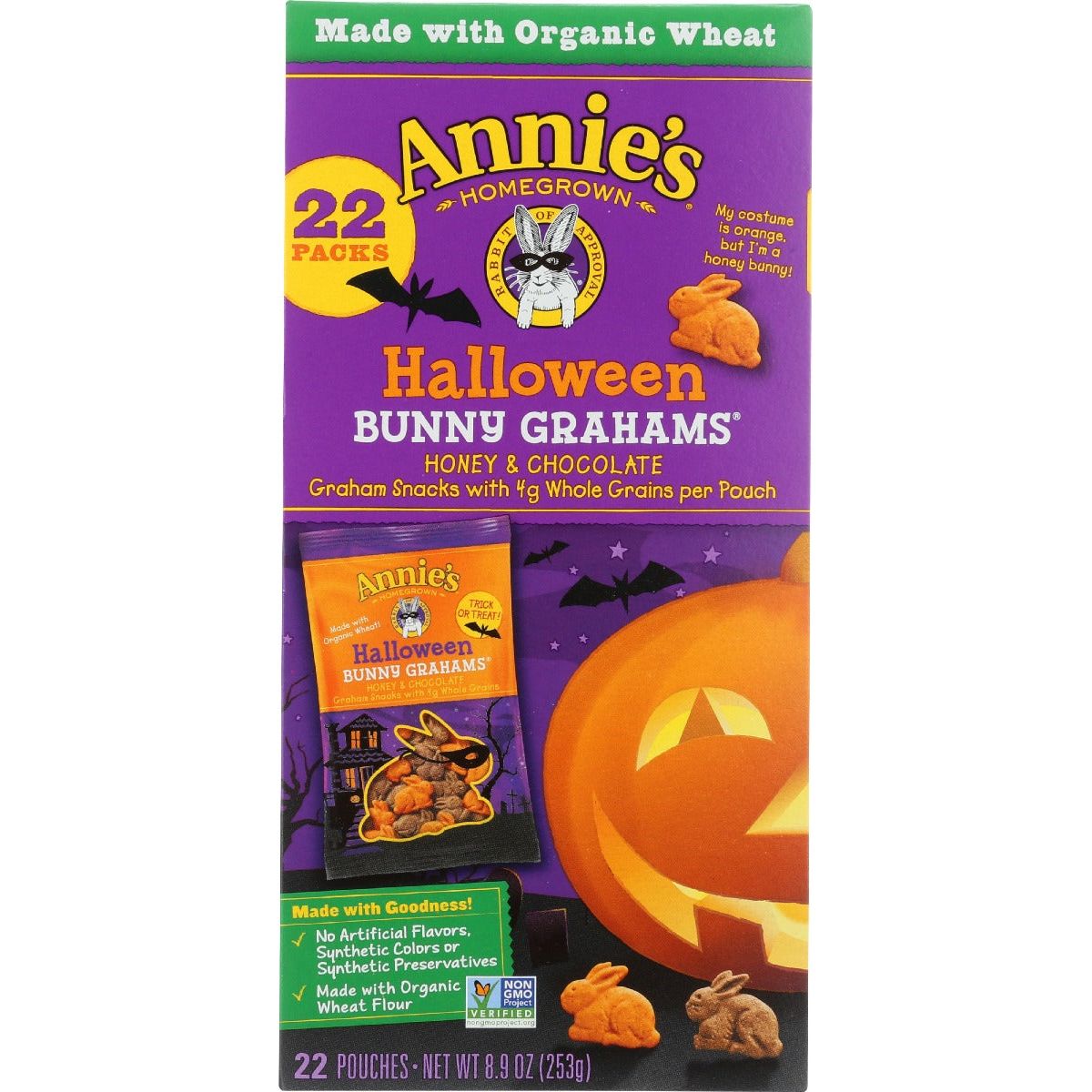 ANNIES HOMEGROWN: Grhm Bunny Hlwn 22Ct, 8.9 oz - #tag1# - #tag2#