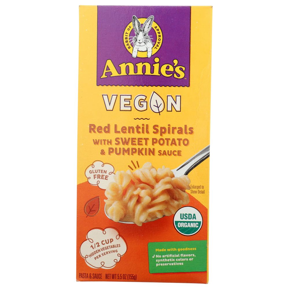ANNIES HOMEGROWN: Pasta Lentil Swt Pot Pmkn, 5.5 oz - #tag1# - #tag2#