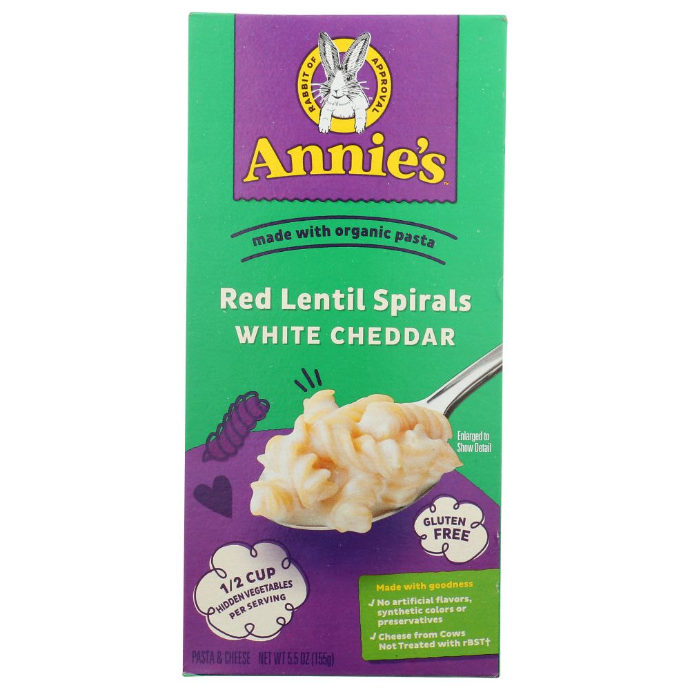 ANNIES HOMEGROWN: Pasta Lentil Wht Cheddar, 5.5 oz - #tag1# - #tag2#