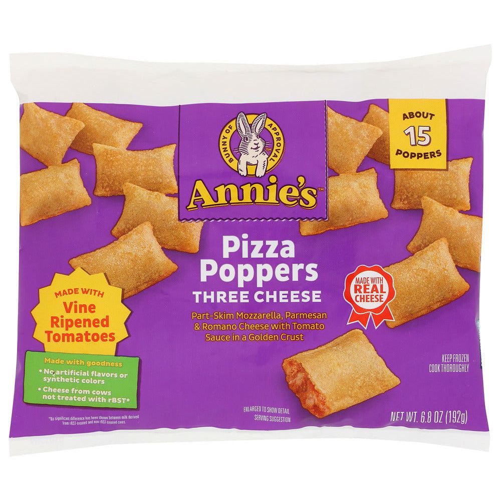 ANNIES HOMEGROWN: Pizza Poppers 3 Cheese 15 Count, 6.8 oz - #tag1# - #tag2#