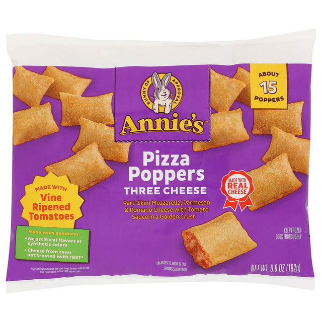 ANNIES HOMEGROWN: Pizza Poppers 3 Cheese 15 Count, 6.8 oz - #tag1# - #tag2#