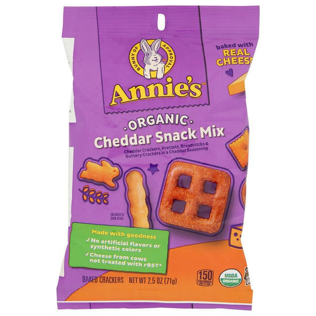 ANNIES HOMEGROWN: Snack Mix Cheddar Org, 2.5 oz - #tag1# - #tag2#