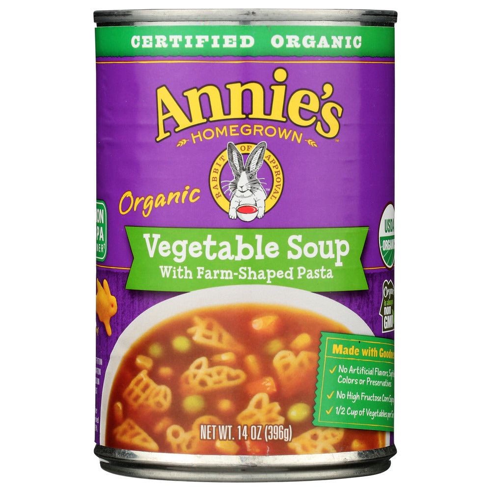 ANNIES HOMEGROWN: Soup Vegetable with Farm-Shaped Pasta, 14 oz - #tag1# - #tag2#