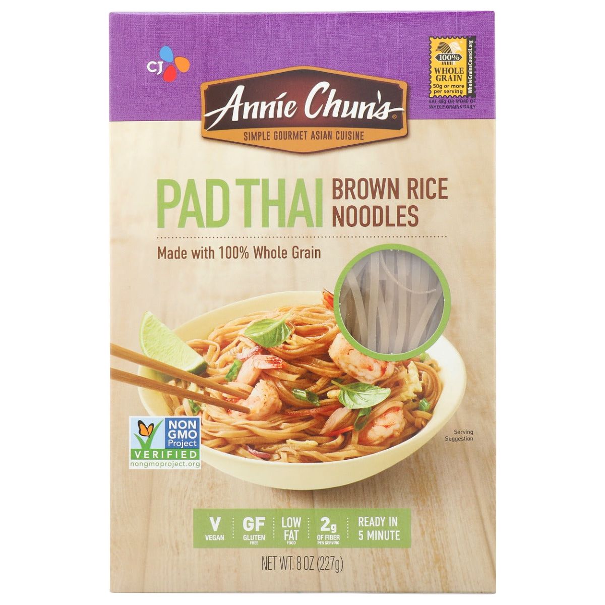 ANNIE CHUNS: Pad Thai Brown Rice Noodles, 8 oz - #tag1# - #tag2#