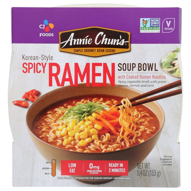 ANNIE CHUNS: Ramen Spicy Korean, 5.4 OZ - #tag1# - #tag2#