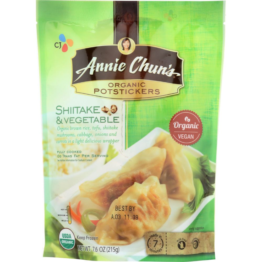ANNIE CHUN'S: Organic Shiitake and Vegetable Potstickers, 7.6 oz - #tag1# - #tag2#