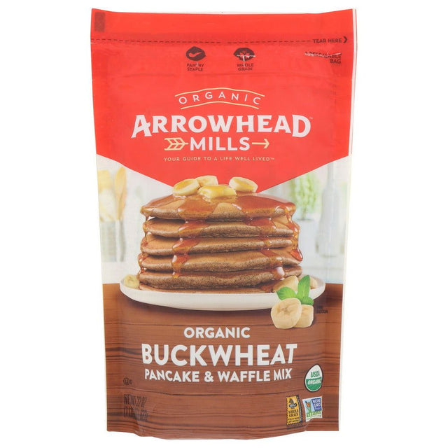 ARROWHEAD MILLS: Organic Buckwheat Pancake Waffle Mix, 22 oz - #tag1# - #tag2#