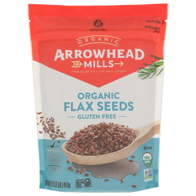 ARROWHEAD MILLS: Organic Flax Seeds, 16 oz - #tag1# - #tag2#