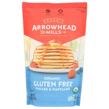 ARROWHEAD MILLS: Organic Gluten Free Pancake Waffle Mix, 22 oz - #tag1# - #tag2#
