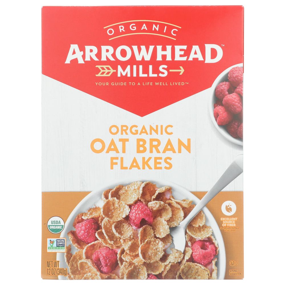 ARROWHEAD MILLS: Organic Oat Bran Flakes, 12 oz - #tag1# - #tag2#