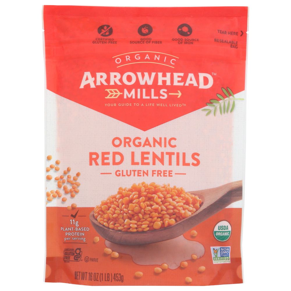ARROWHEAD MILLS: Organic Red Lentils, 16 oz - #tag1# - #tag2#