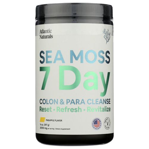 ATLANTIC NATURALS: Sea Moss 7 Day Colon and Para Cleanse Pineapple Flavor, 14 oz - #tag1# - #tag2#