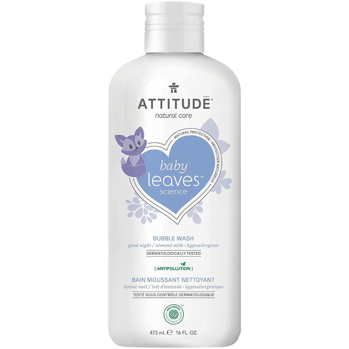ATTITUDE: Bubble Wash Nght Almd Mlk, 16 oz - #tag1# - #tag2#