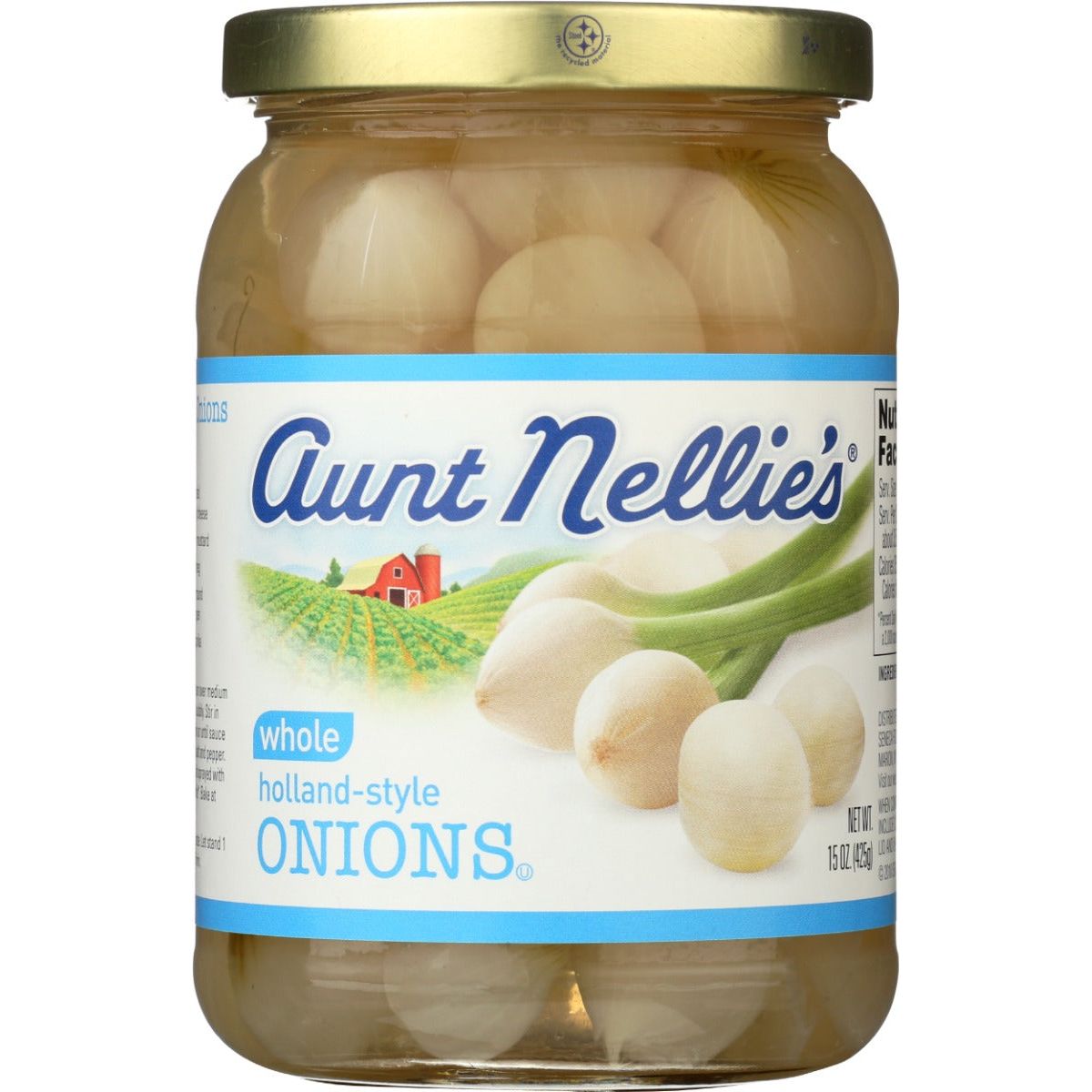 AUNT NELLIES: Onions Whl Holland Style, 14 OZ - #tag1# - #tag2#