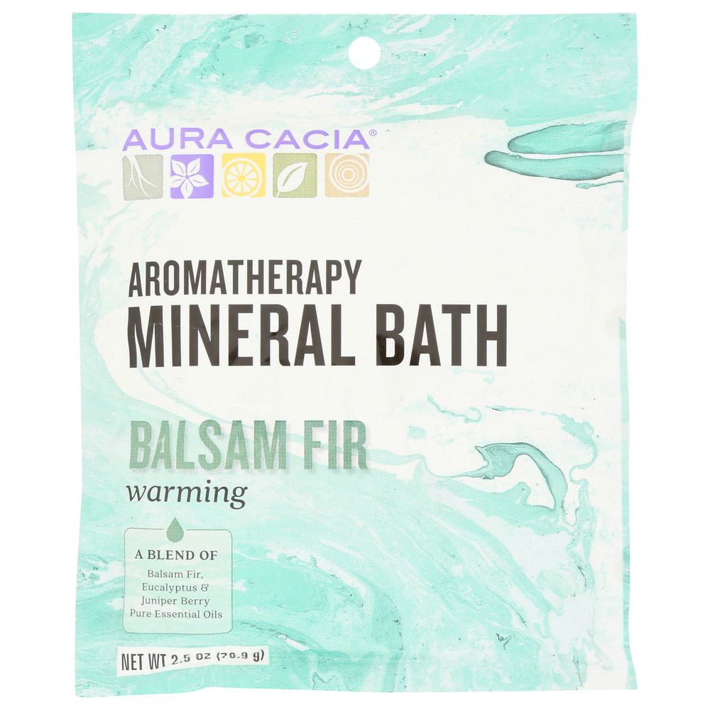 AURA CACIA: Aromatherapy Mineral Bath Warming Balsam Fir, 2.5 Oz - #tag1# - #tag2#
