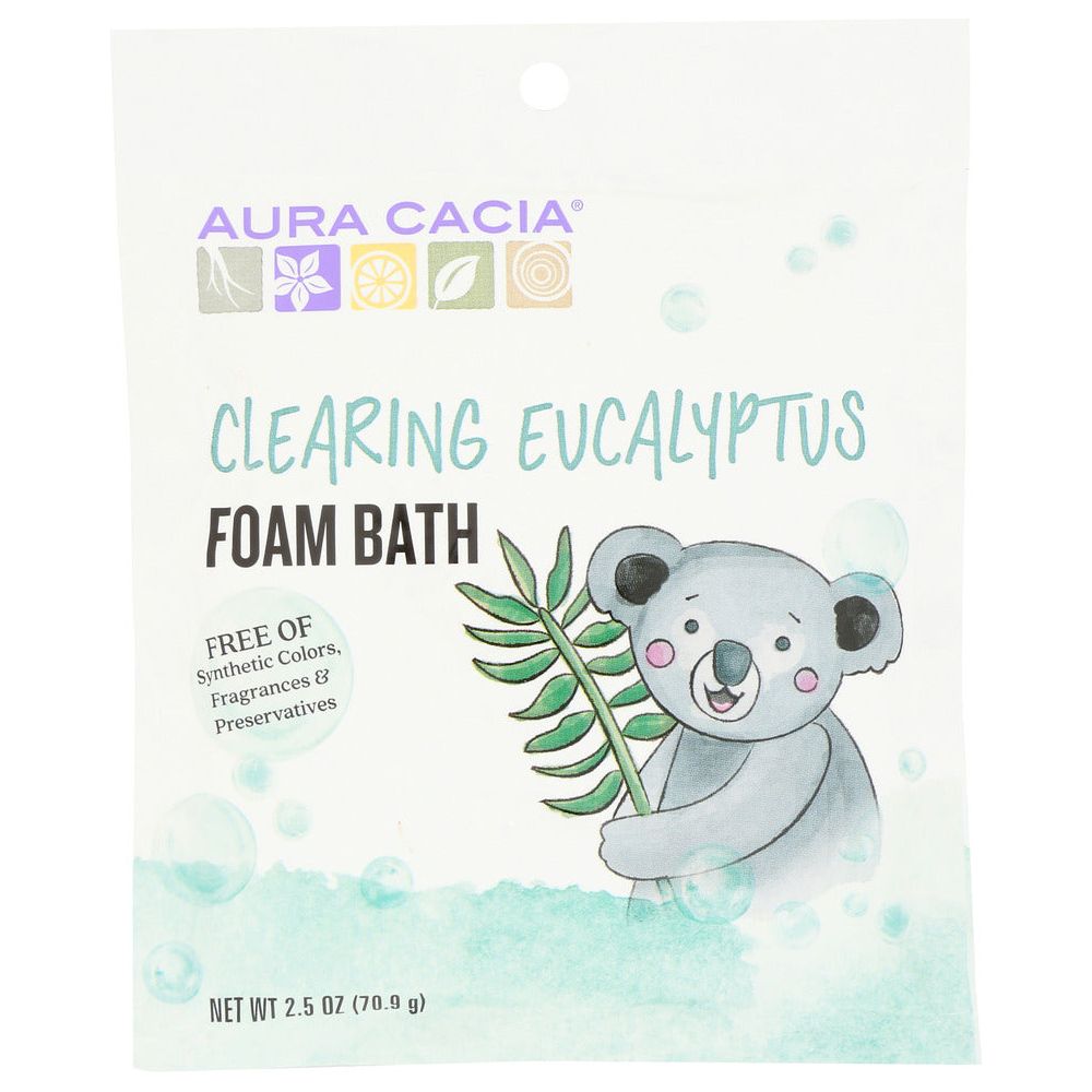 AURA CACIA: Eucalyptus Clearing Foam Bath, 2.5 oz - #tag1# - #tag2#